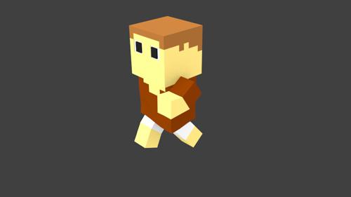 Voxel Low Poly People BGE Ready preview image